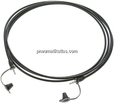 Messschlauch, 3.200mm, Steckanschluss - Steckanschluss