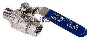 Edelstahl-Kugelhahn, Eco-Line leicht, R 3/4" / Rp 3/4", 0 - 63bar