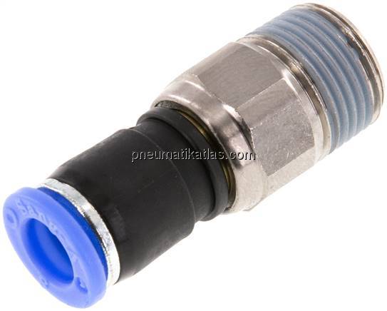 Gerade Drehverschraubung R 3/8"-8mm, IQS-Standard