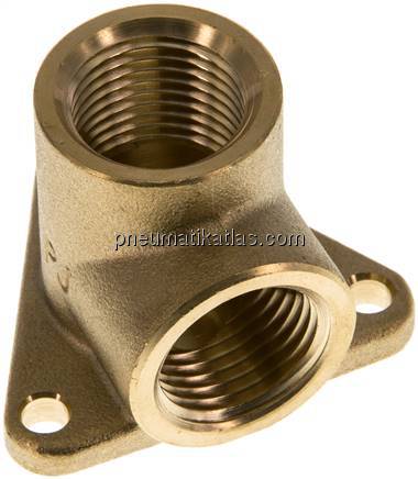 Wanddose 2 x G 1/2" (IG), Messing