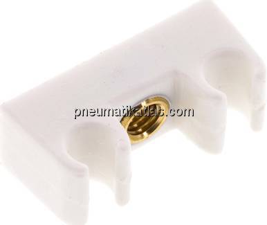 Rohrbefestigungsclip (2-fach) für 6mm Rohr