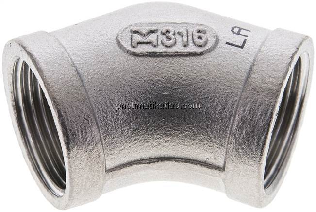 45°-Winkel Rp 3/4" (IG), 1.4408