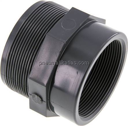 Reduziernippel G 3"(AG)-Rp 2-1/2"(IG), PVC-U