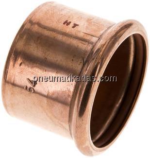 Pressfitting, Verschlusskappe, 54mm, Kupfer / Kupferlegierung