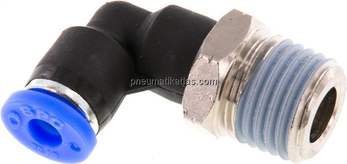 Winkel-Steckanschluss NPT 1/4"-5/32" (3,97 mm), IQS-Inch