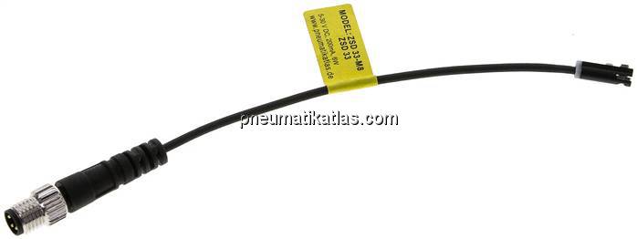 Zylinderschalter, vollelektronischer Sensor (verpolungssicher), grüne LED