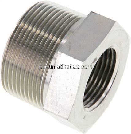 Reduziernippel NPT 1-1/2"(AG)-NPT 1"(IG), Stahl verzinkt