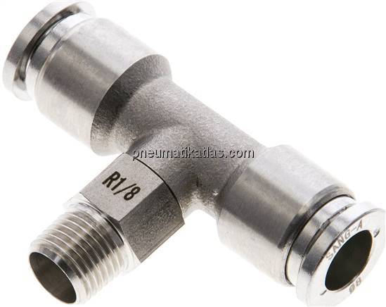 T-Steckanschluss R 1/8"-8mm, IQS-ES LE/IQS-PVDF