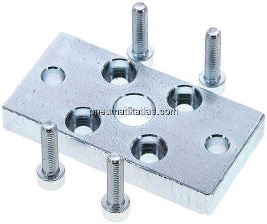 Flanschbefestigung f. Kompaktzylinder 20 mm