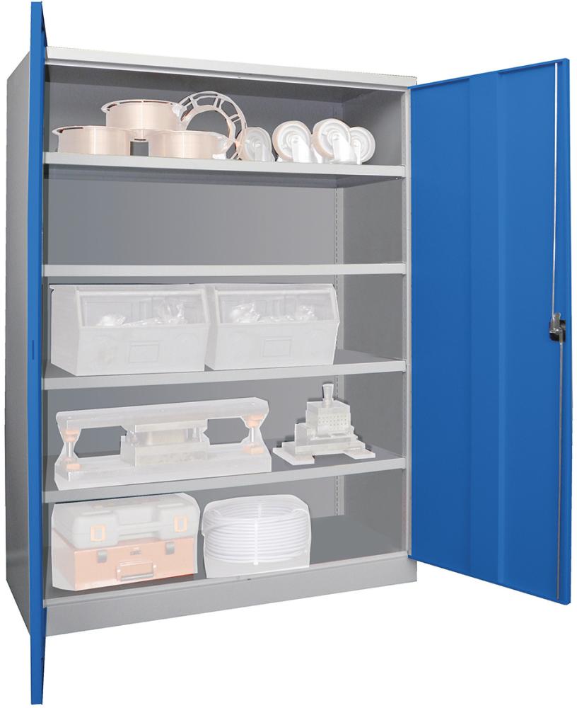 Schwerlastschrank 1950/630/1470 Jumbo, ohne Trennwand 4 Böden