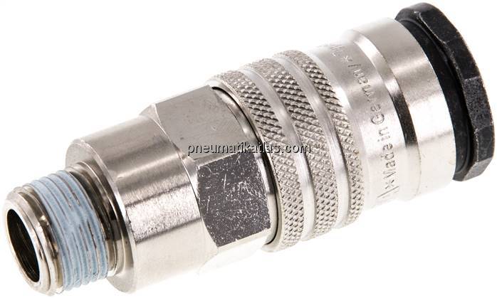 Kupplungsdose (NW10) R 3/8"(AG), Messing / Stahl