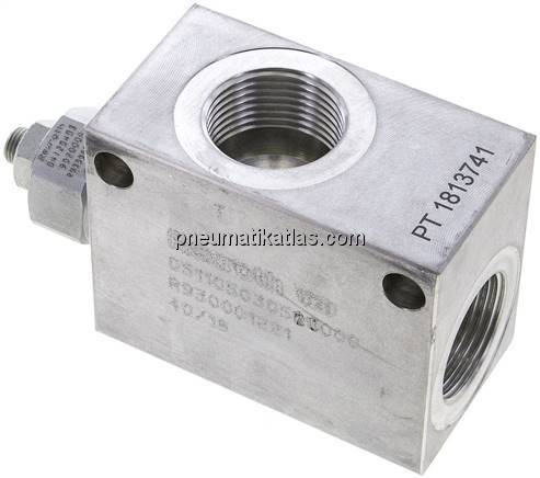 Druckbegrenzungsventil 2x G 1", 10 - 210 bar, max. 150 l/min