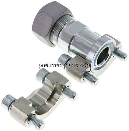 Gerade Flanschverschraubung 1"-SAE (6000 PSI), 30 S (M42x2)