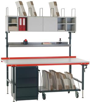 Regalsystem f. Packtische1762x243x330mm