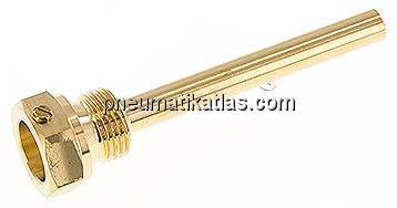 Schutzrohr zum Einschrauben (G 1/2"), 100mm, Cu-Legierung