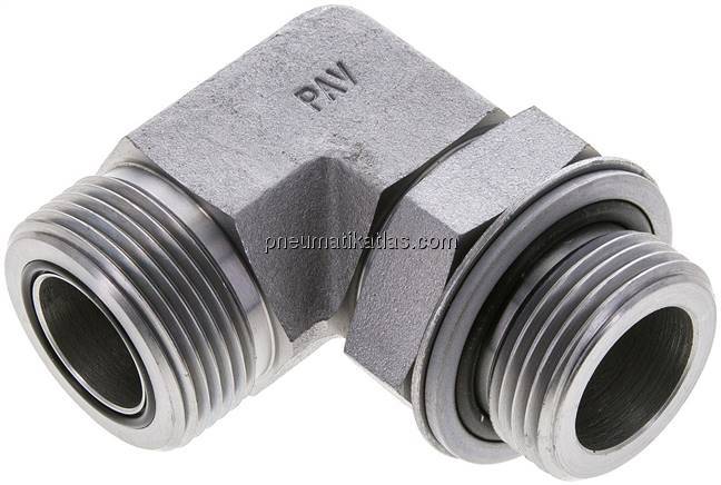 ORFS-Winkeleinschraubverschraubung UN 1-7/16"-12-G 1"