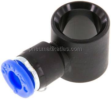 Steckanschluss, L-Ringstück G 1/4"-6mm, IQS-Standard