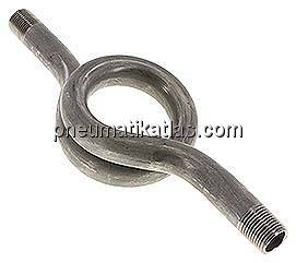 Wassersackrohr Kreisform (1.4571) G 1/2" (AG)