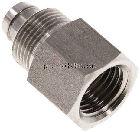 Aufschraub-Gewindestück G 1/4"-10x8mm, 1.4571 ohne Mutter