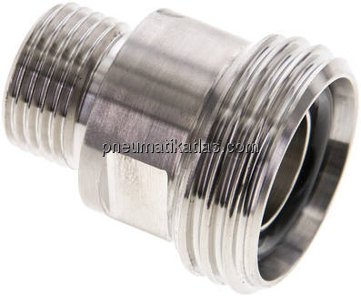 Gewindestutzen (Milchgewinde) Rd 34x1/8"-G 1/2", 1.4404