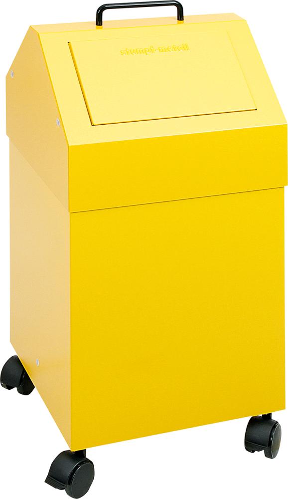 Wertstoffsammler 45 l mobil gelb stumpf