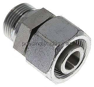 Einstellb. Schneidringverschr. G 1"-25 S, Stahl verzinkt