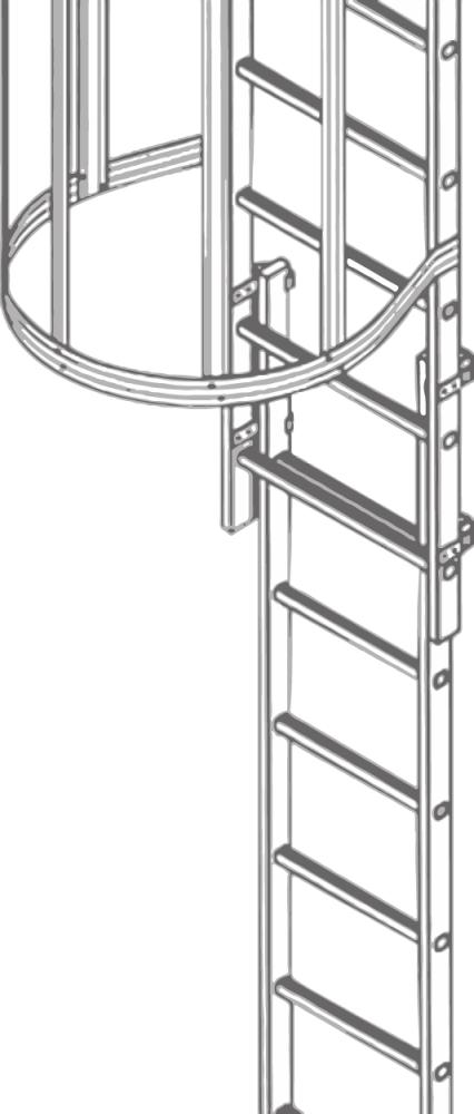 Notabstiegsleiter Nutzlänge ca. 2,50 m ZARGES