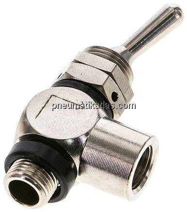 Kipphebelventil 3/2-Wege (NC), G 1/8"-G 1/8"