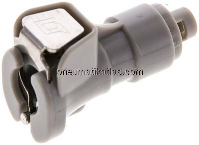 Kupplungsdose (MC) mit Schlauchtülle, Polypropylen (grau)