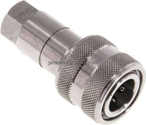 Hydraulikkupplung ISO 7241-1B, Muffe, G 1/8"(IG),Edelstahl