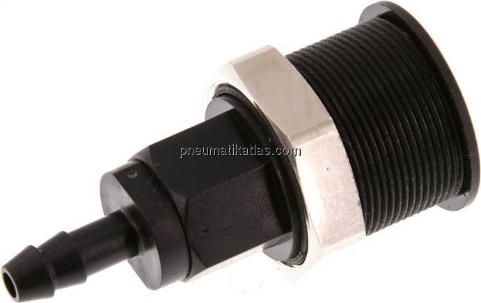 Abreißkupplungsdose (NW5) 6 (1/4")mm Schlauch, POM