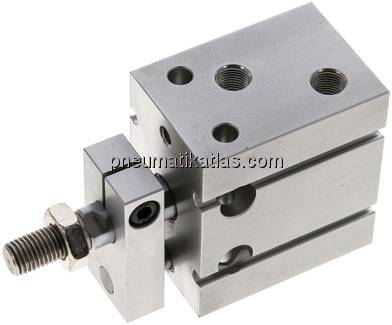 Direktmontagezylinder, Kolben 32mm,Hub 5mm, verdrehgesicherte Kolbenstange