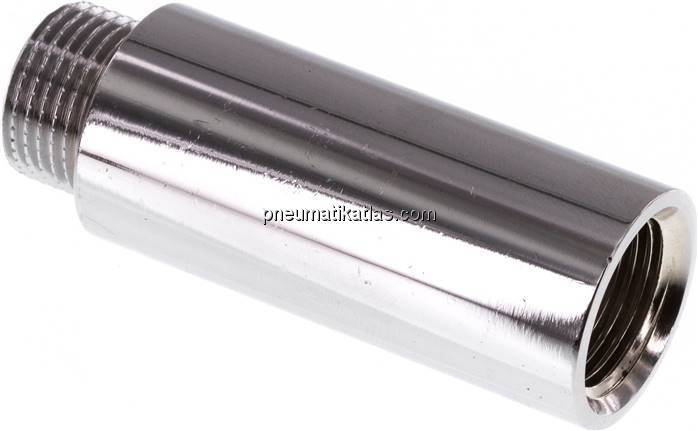 Gewindeverlängerung G 3/8"-50mm, Messing verchromt