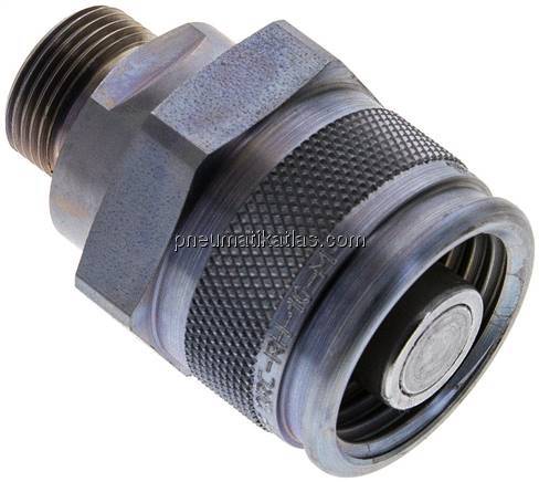 Hydraulik-Rohrleitungskupplung, Stecker Baugr.2, 15 L (M22x1,5)