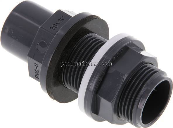 Klebe-Schottverschraubung 20x25mm, G 3/4" AG