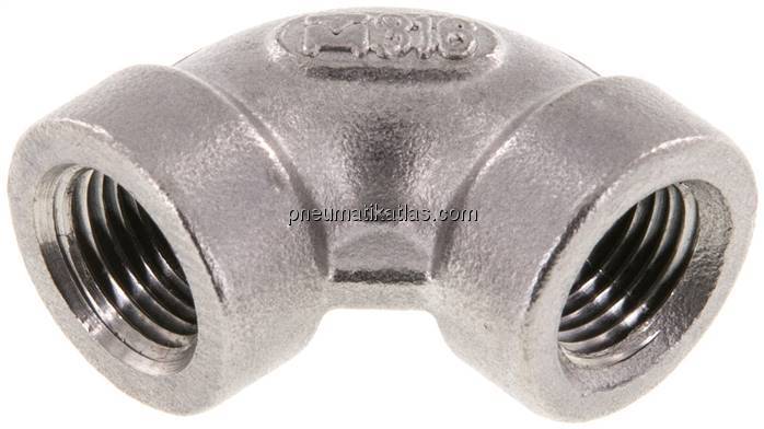 90°-Winkel NPT 1/8"-NPT 1/8", 1.4408