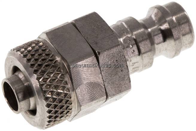 Kupplungsstecker (NW5) 8x6mm Schlauch, 1.4404