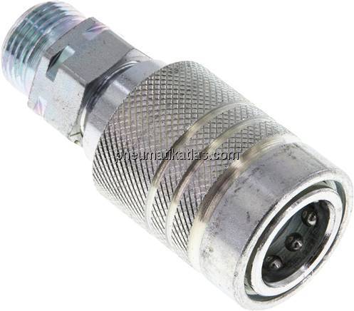 Steckkupplung ISO7241-1A, Muffe Baugr.2T, 12 S (M20x1,5)