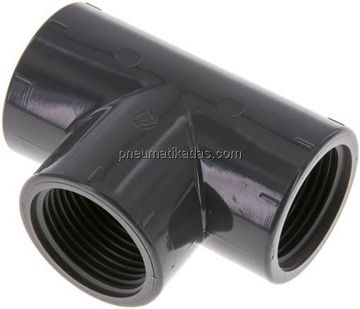 T-Stück Rp 1" (IG), PVC-U