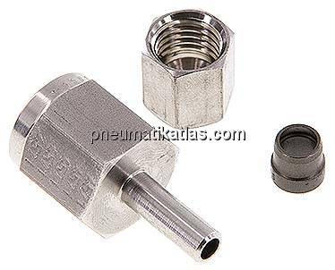 Manometer-Schneidringverschr. 6 L-G 1/4", 1.4571