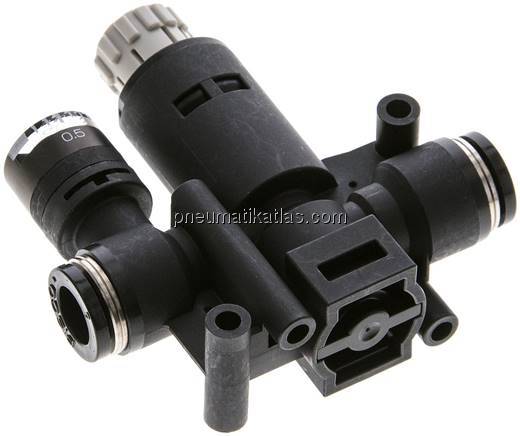 Druckregler 8-8mm, mit Manometer, IQS-Standard