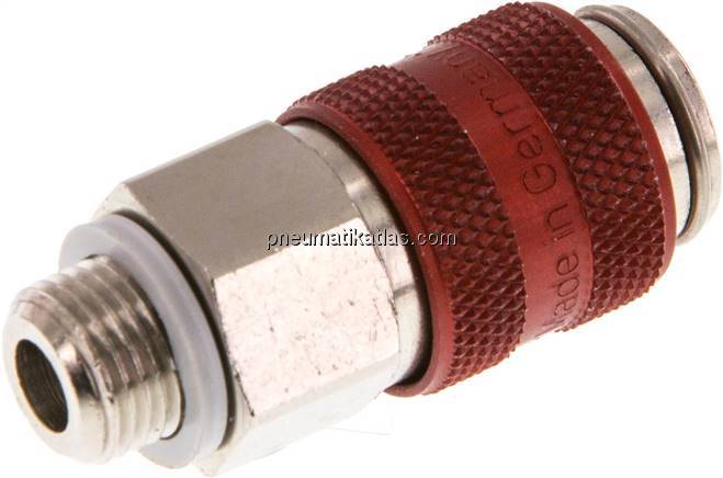 Kupplungsdose (NW5) G 1/8"(AG), Messing vernickelt