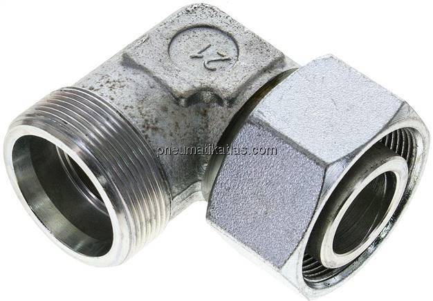 Einstellb. Winkel-Schneidringverschr. 38 S (M52x2), ohne Mutter & Schneidring, S