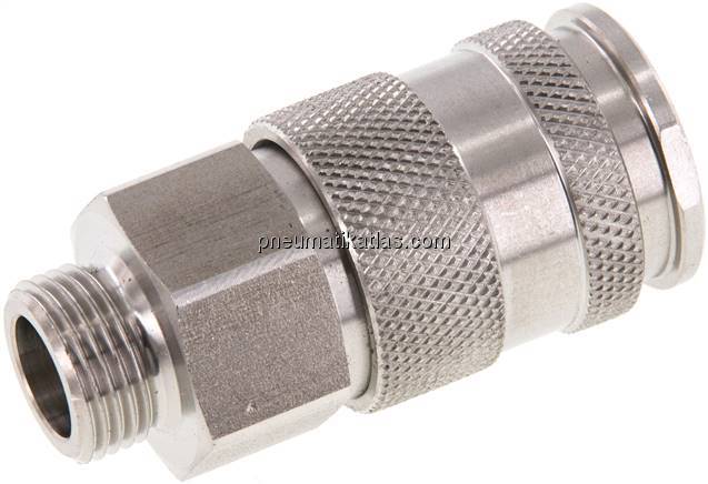 Kupplungsdose (NW10) G 3/8"(AG), Edelstahl