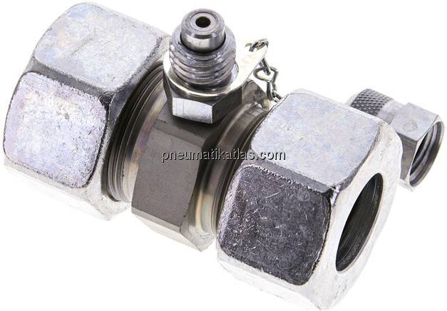 Messanschluss M16x2, 25 S (M36x2)-HD-Verschraubung, Stahl verzinkt