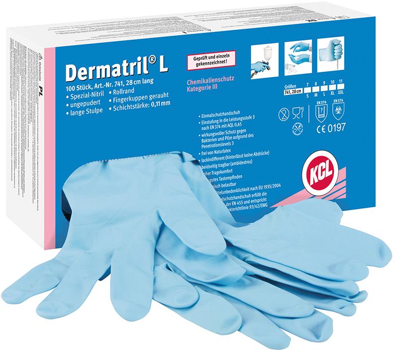 Einweghandschuh DermatrilL741,Gr.11(Box a100 Stk.)Honeywell