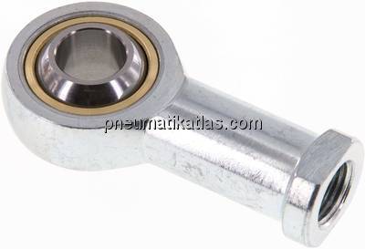 Gelenkkopf, M 16x1,5, Stahl verzinkt