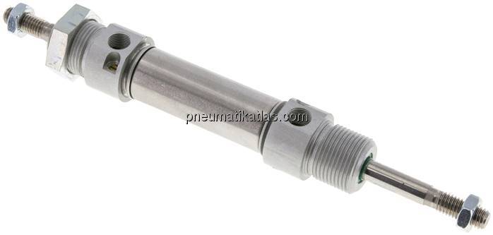 ISO 6432-Zylinder, doppeltwirkend, Kolben 20mm,Hub 25mm