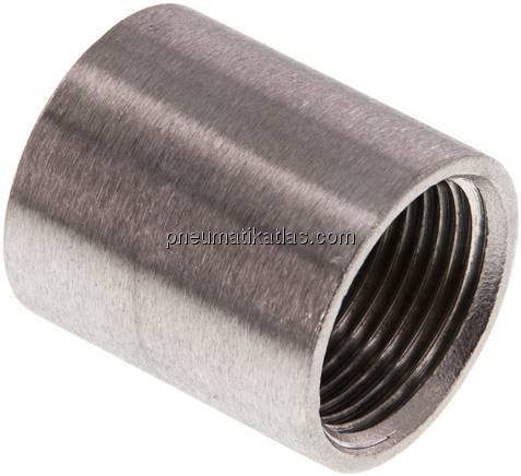 Rundmuffe Rp 3/4"-Rp 3/4", 1.4408