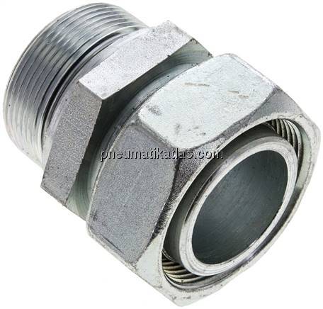 Einstellb. Schneidringverschr. M 48x2-42 L, Stahl verzinkt